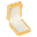 Embossed Leatherette Regular Pendant Box with White Velvet Interior
