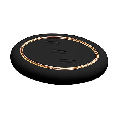 Leatherette & Gold Ring Tray