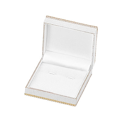 Leatherette Cufflink Box with Matching Insert and White Window