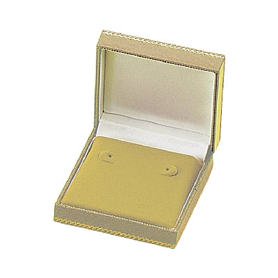 Leatherette Hoop Earring Box with Matching Insert and White Window