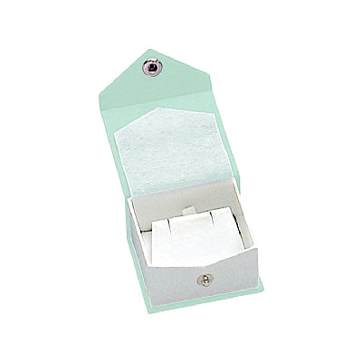 Textured Paper Covered Single Earring Box with White Insert