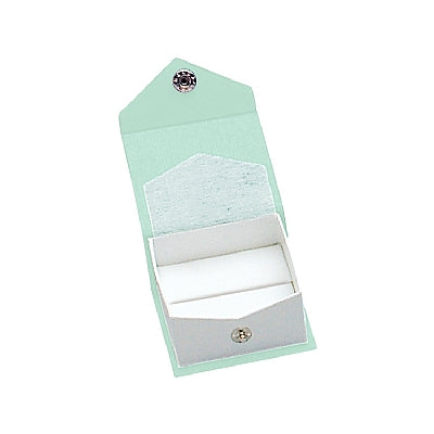 Textured Paper Covered Single Ring Box with White Insert