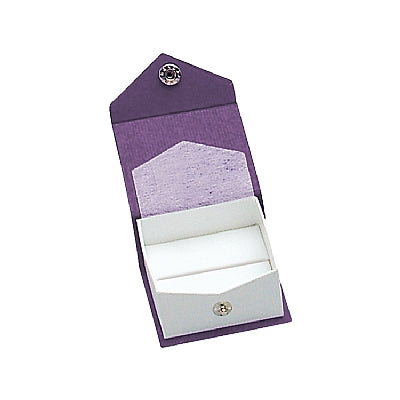 Textured Paper Covered Single Ring Box with White Insert