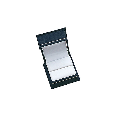 Lizard Skin Textured Leatherette Single Ring Box with White Interior