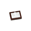 Leather & Wooden 2 Clip Ring