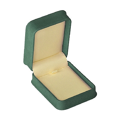 Nabuka Leatherette Pendant Box with Cream Interior