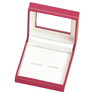 Paper Covered Cufflink Box with Window and Matching Interior