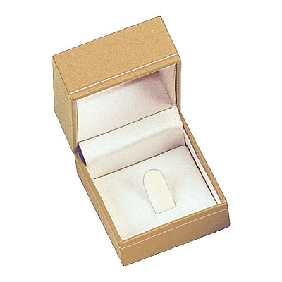 Paper Covered Clip Ring Box with Window and Matching Interior