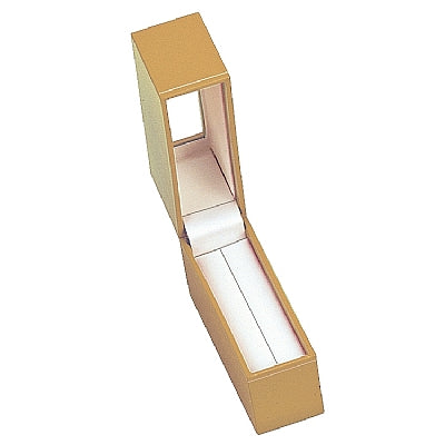 Paper Covered Standing Bangle Box with Window and Matching Interior