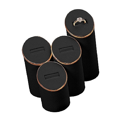 Leather Set Of 4 Ring Stands