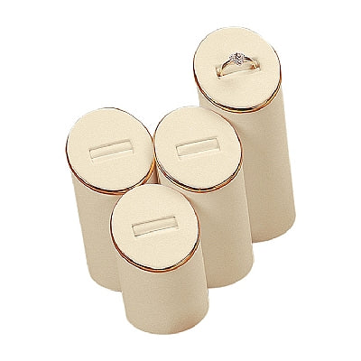 Leather Set Of 4 Ring Stands