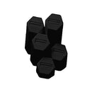 Leatherette Set Of 5 Ring Pedestals