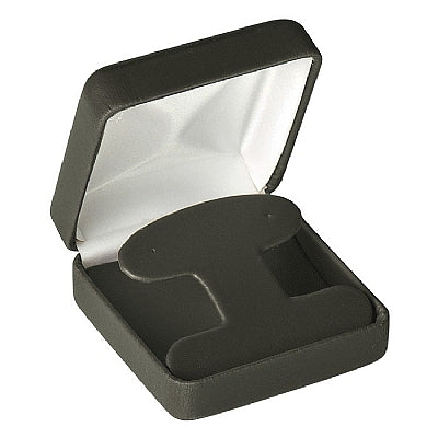 Leatherette French Clip Earring Box with Matching Leather-Feel Inserts