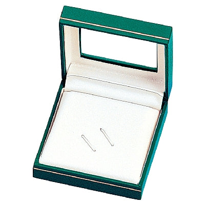 Paper Covered Tie Clip Box with Window and Matching Interior