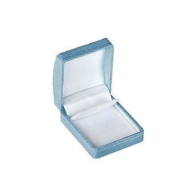 Leatherette Clip Earring Box with Gold Accent and White Interior