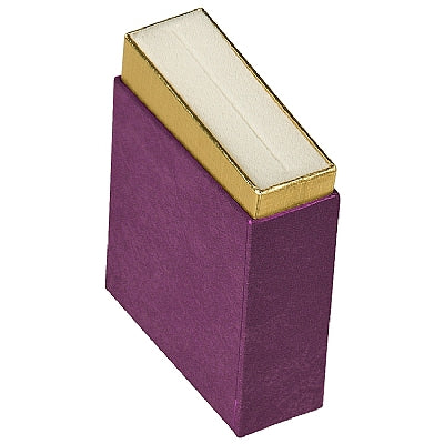 Two-tone Paper Standing Bangle Box with Gold Accent