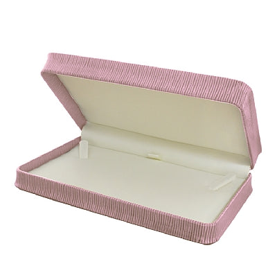 Embossed Leatherette Pearl Box with Cream Leatherette Interior