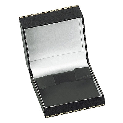 Leatherette Bangle Box with Matching Insert and White Window