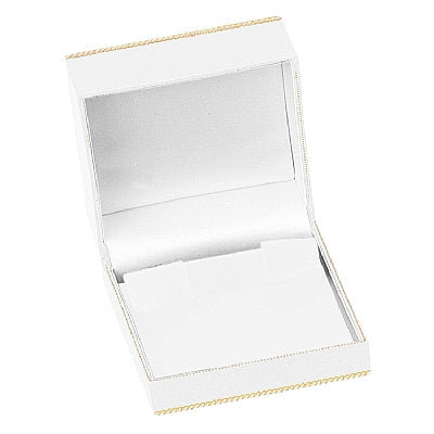 Leatherette Bangle Box with Matching Insert and White Window