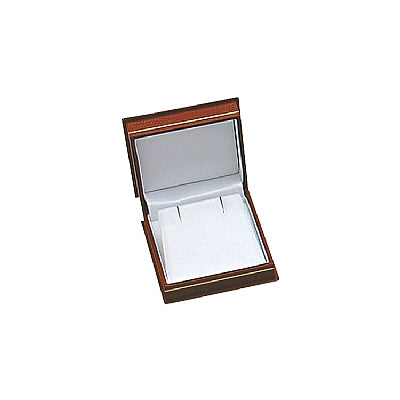 Lizard Skin Textured Leatherette Clip Earring Box with White Interior