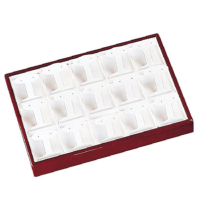 Leather & Wood 25 Earring Tray