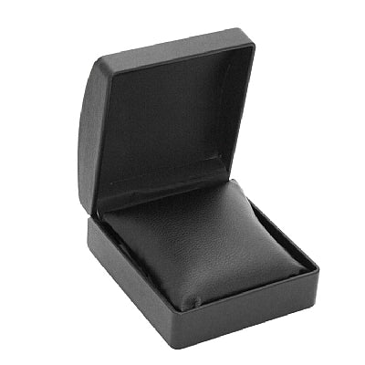 Leatherette Collar Watch Box with Matching Interior and  Two Piece Packer