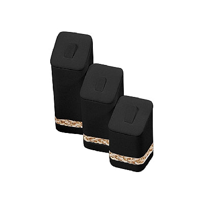 Leather Ring Stands Set of 3