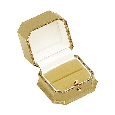 Leatherette Single Ring Box with Velvet Interior