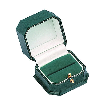 Leatherette Single Ring Box with Velvet Interior