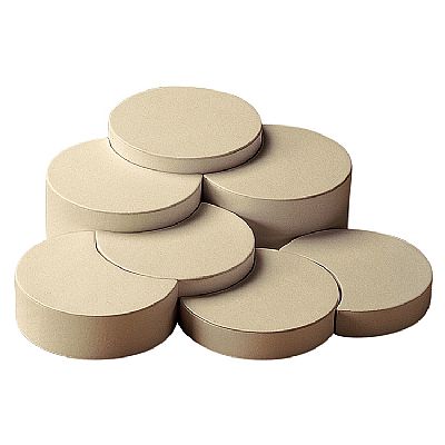 Leatherette Set Of 7 Pedestals