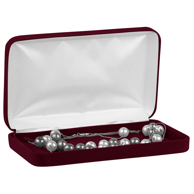 Velour Pearl Box with White Sleeve