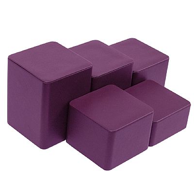 5 Piece Cube Risers Set