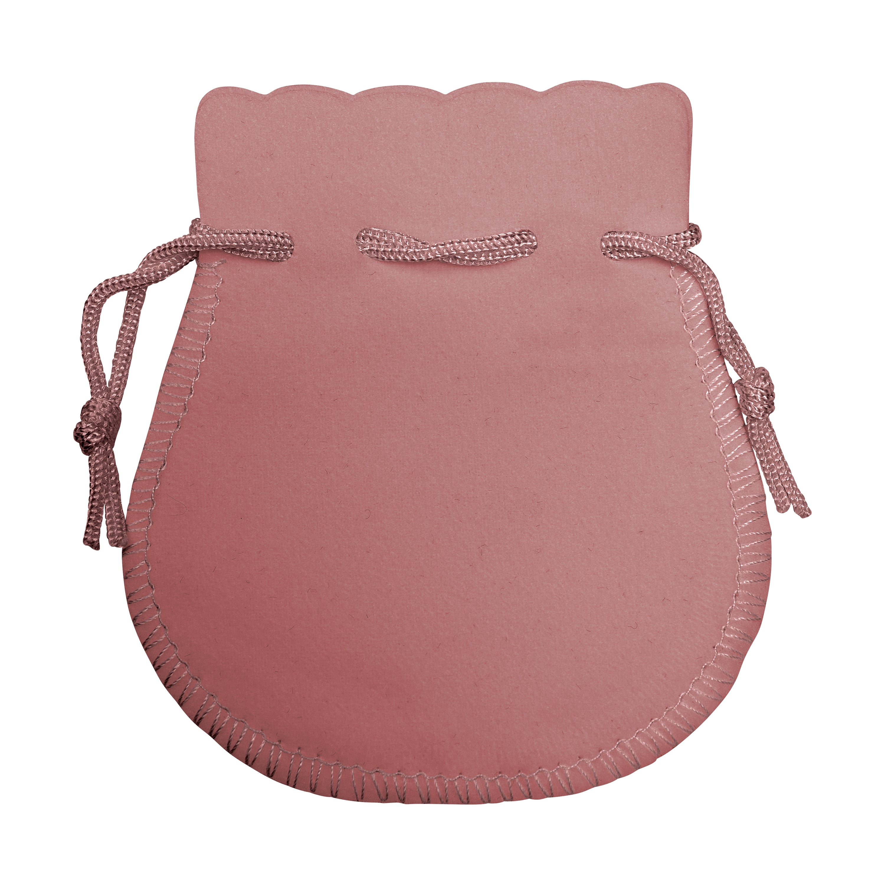 Round Suedine Pouch