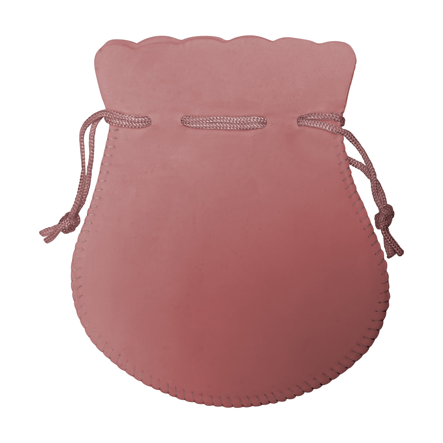 Round Suedine Pouch