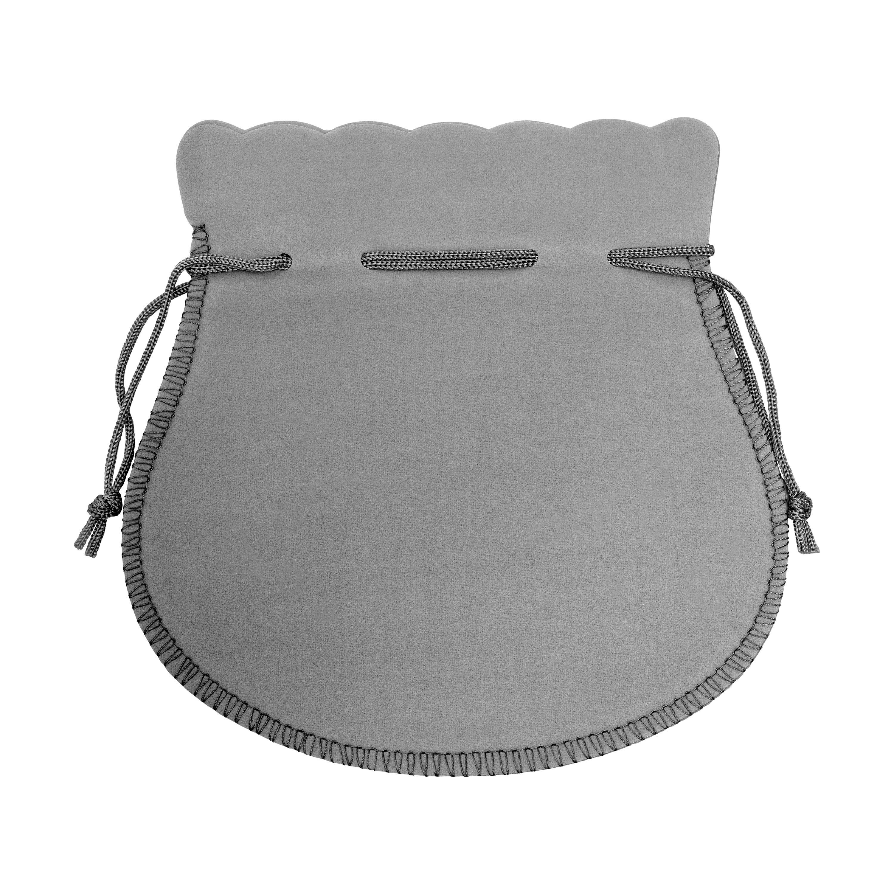 Round Suedine Pouch