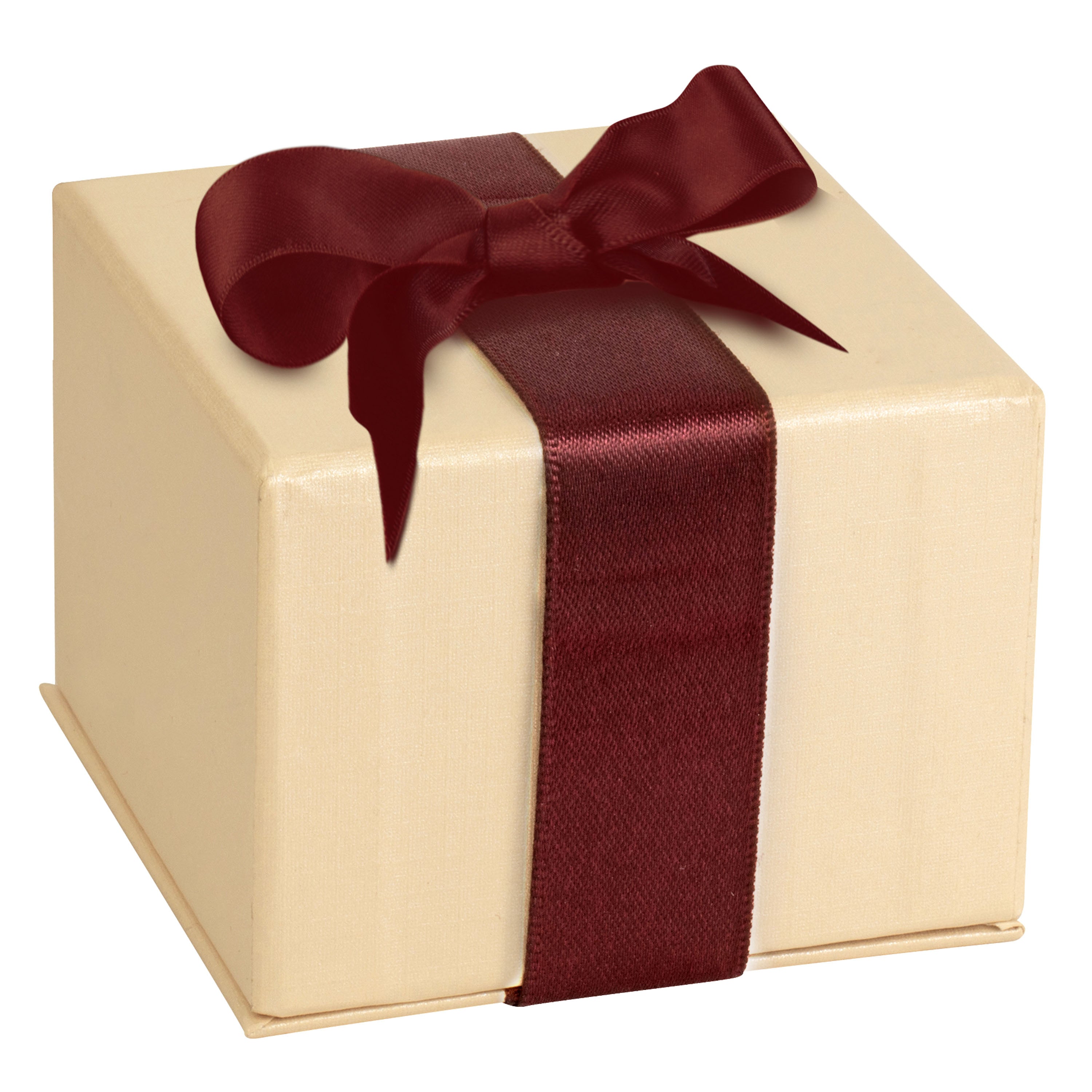 Leatherette Single Ring Box Leatherette Interior with Matching Ribboned Packer