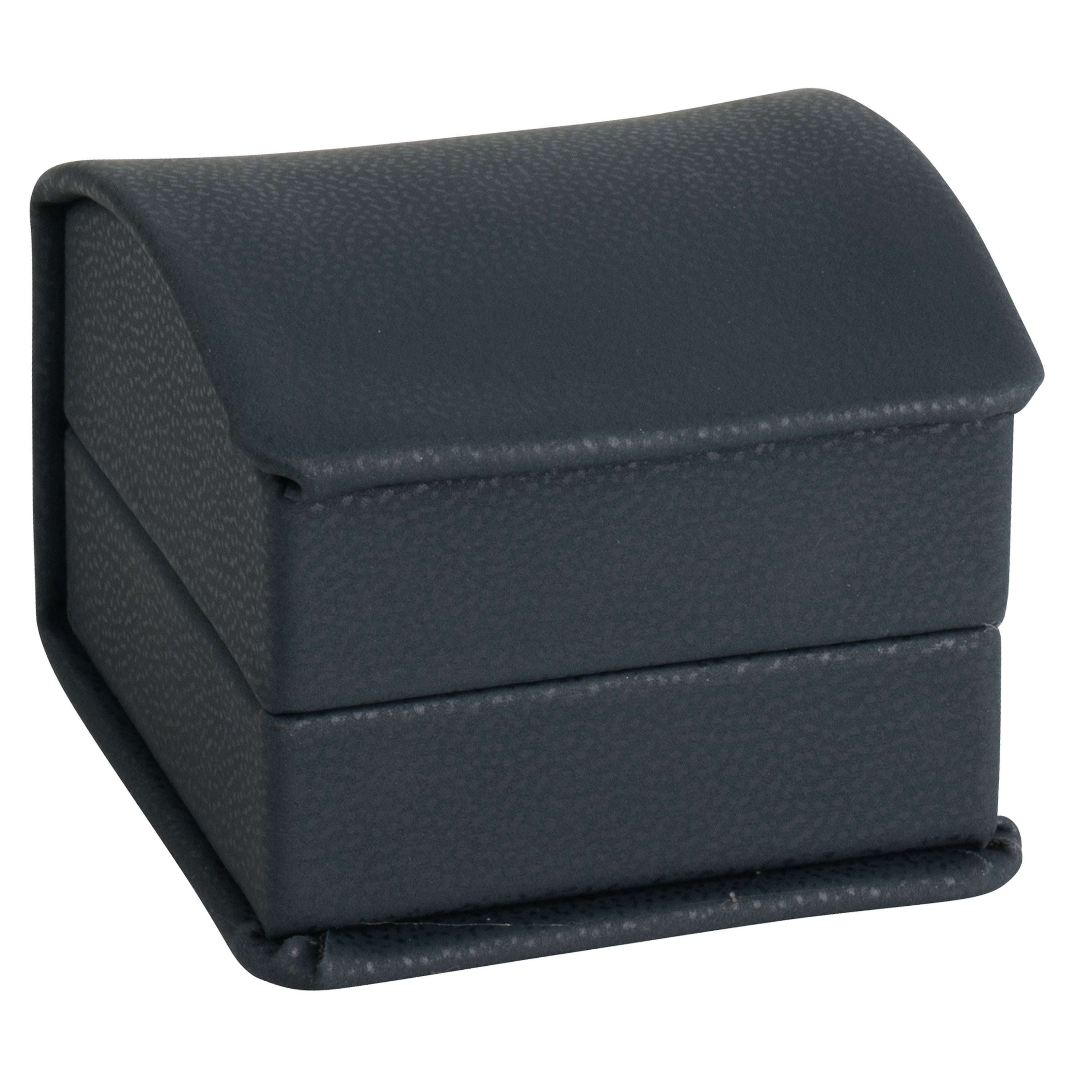 Leatherette Single Ring Box Leatherette Interior with Matching Ribboned Packer