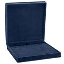 Suede Large Set Box with Matching Interior with Ribboned Packer