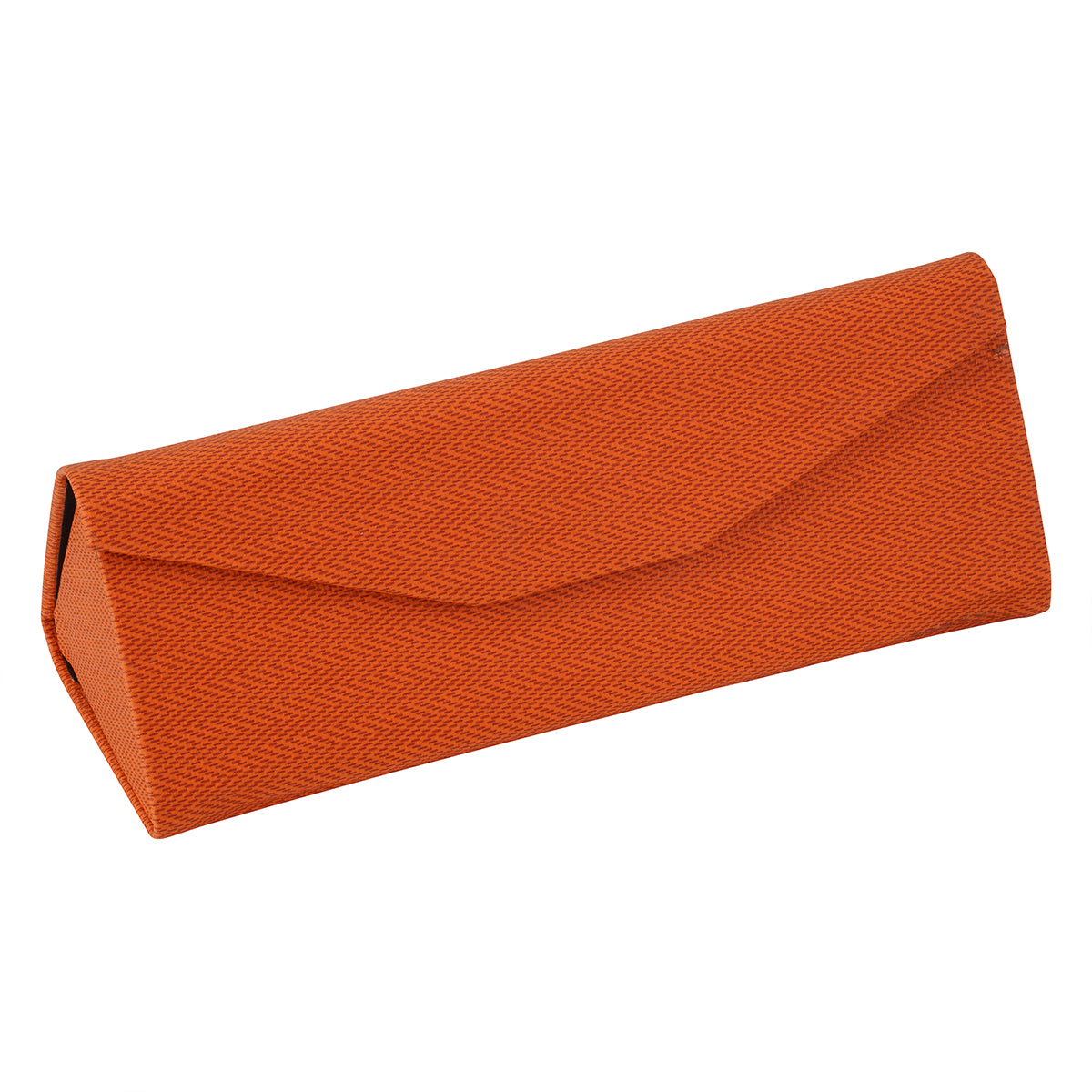 Foldable Triangular Case with Linen Texture