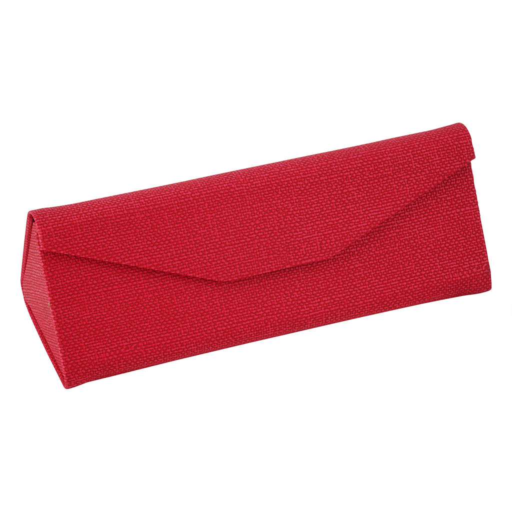Foldable Triangular Case with Linen Texture