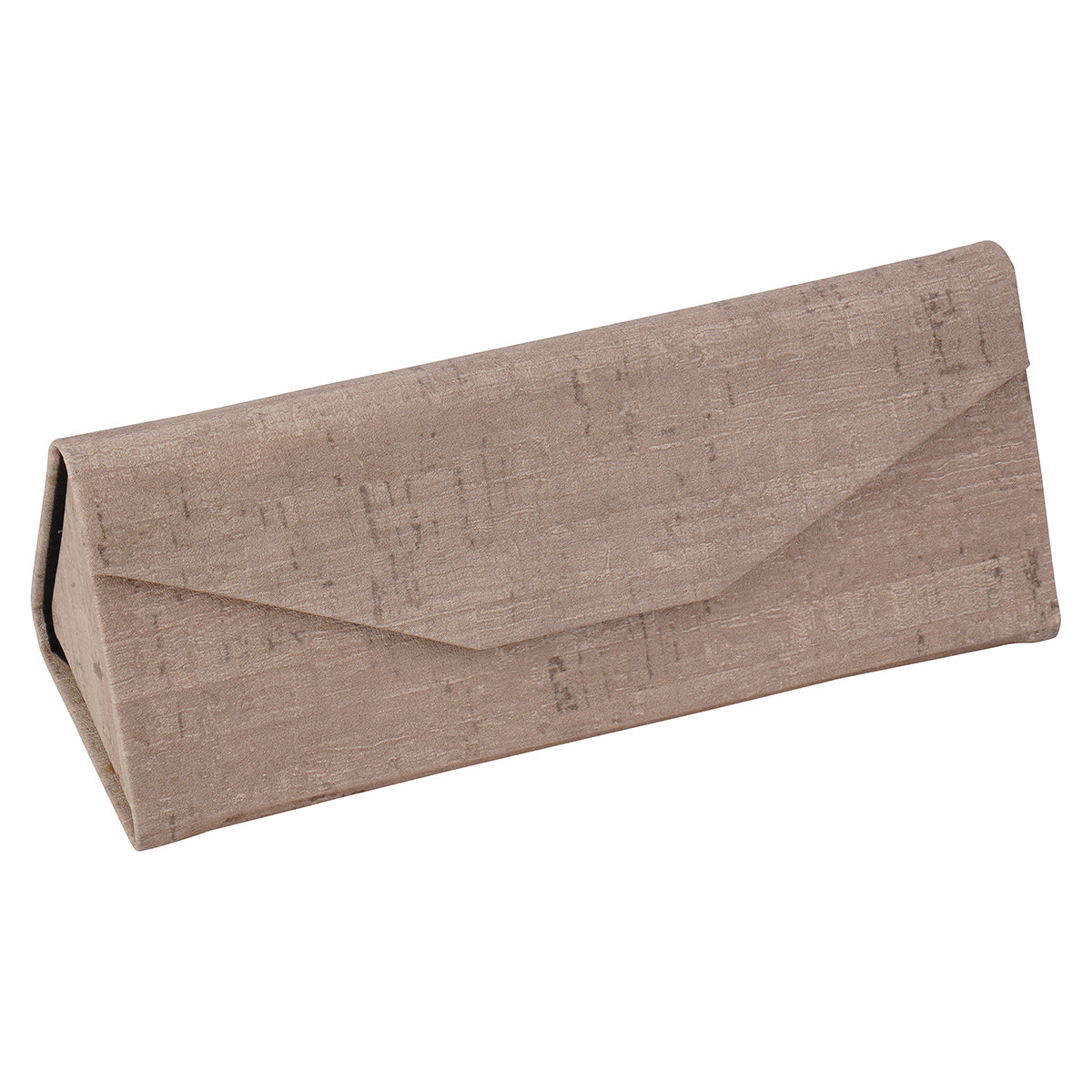 Foldable Triangular Case with Cork Texture