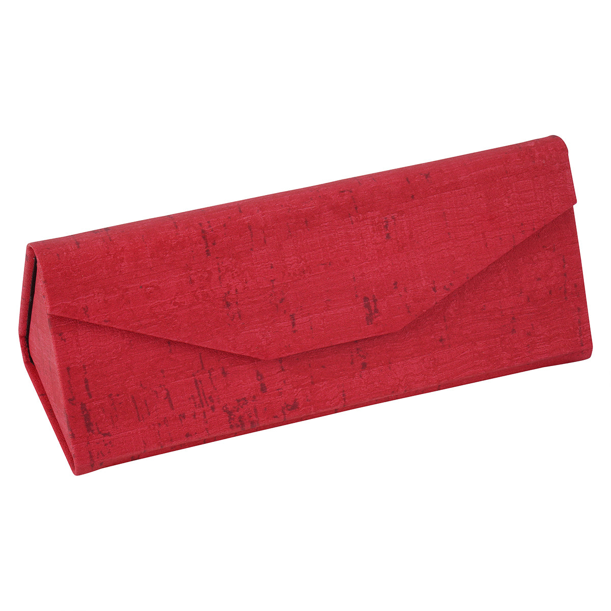 Foldable Triangular Case with Cork Texture