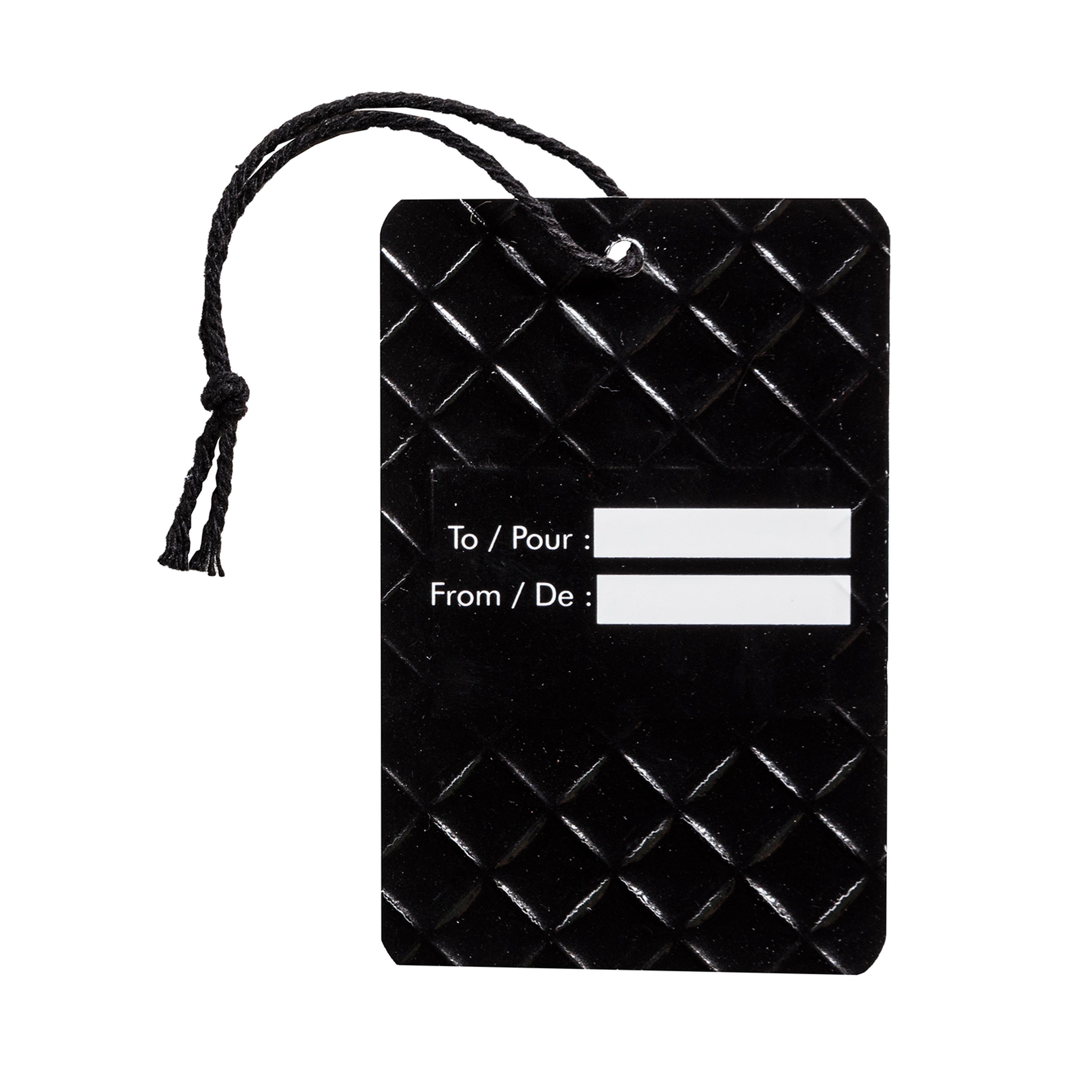 Black Le Paris Embossed Tag