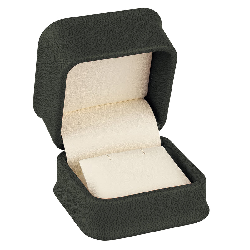 Nabuka Leatherette Single Earring Box with Cream Interior