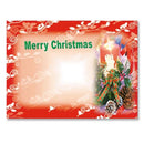 Merry Xmas Candle Gift Tag - 8.90 cm x 5 cm