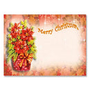 Merry Xmas Flowers  Tag - 8.90 cm x 5cm