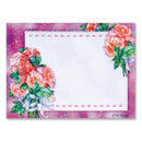 Bouquet of Roses Gift Tag with Glitter - 8.90 cm x 5 cm