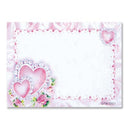 Hearts Lace Gift Tag with Glitter - 8.90 cm x 5 cm