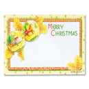 Merry Xmas Balls Gift Tag with Glitter - 8.90 cm x 5 cm