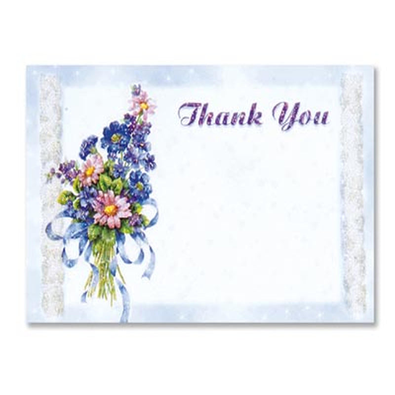 Thank You Gift Tag with Glitter - 3.5" x 2"